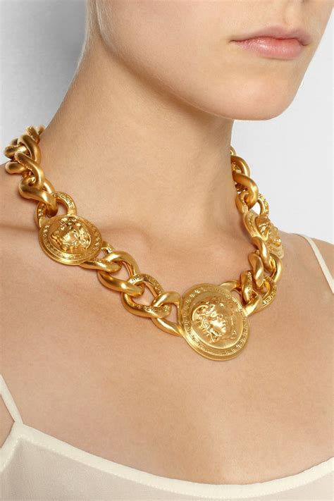 buy women versace necklace|versace necklace real.